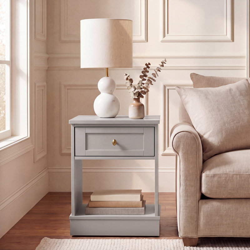 Table d'appoint Shafa, Light Grey