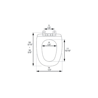 Siège de toilette allongé Lok-Down
