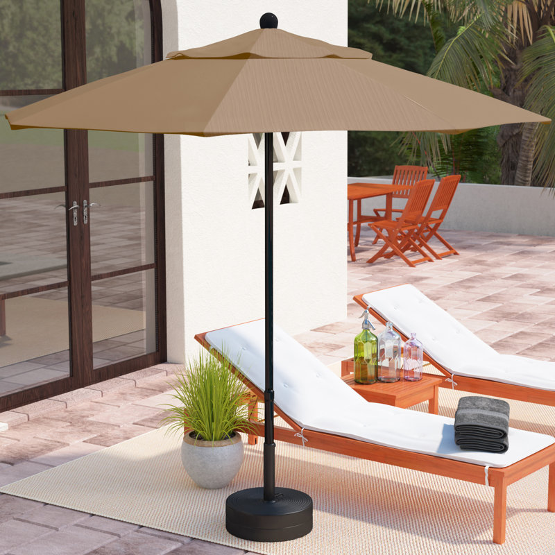 Parasol de marché 7,5 pi DeHond, Terrasse séquoia