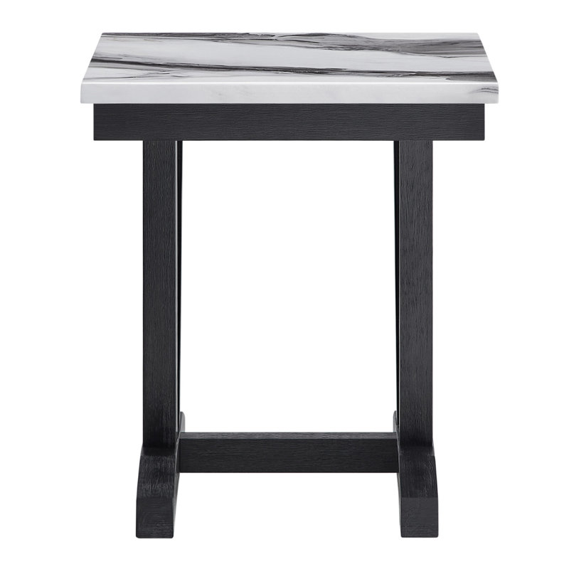 Table de bout T1319 noir / blanc