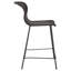 Chaise de comptoir brune en faux rotin (ensemble de 2)-2054546357
