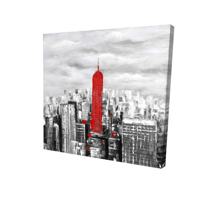 Toile Empire State Building | Décoration de chambre blanche