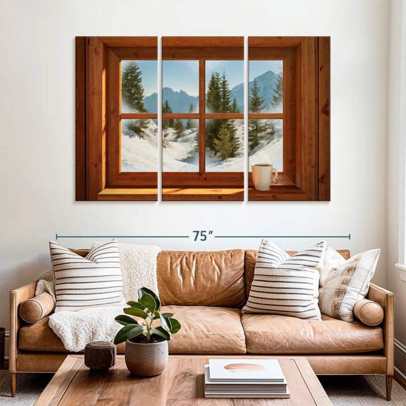 Lilie Winter Window View, 42" H x 65" W