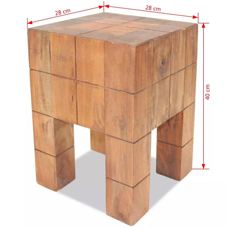 Solid Wood Accent Stool