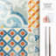 Peel and Stick Gel Backsplash Tile Vintage 9" x 9" (Set of 4)