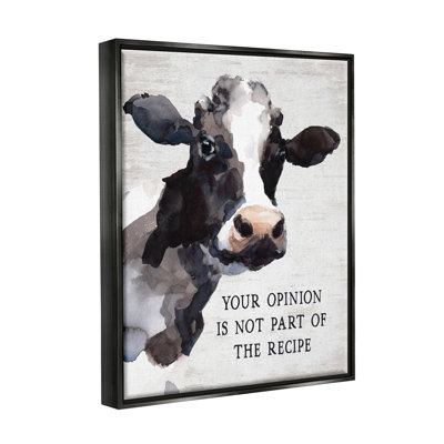 August Grove Funny Country Kitchen Phrase Framed Floater Canvas Wall Art Design By Lettered And Lined