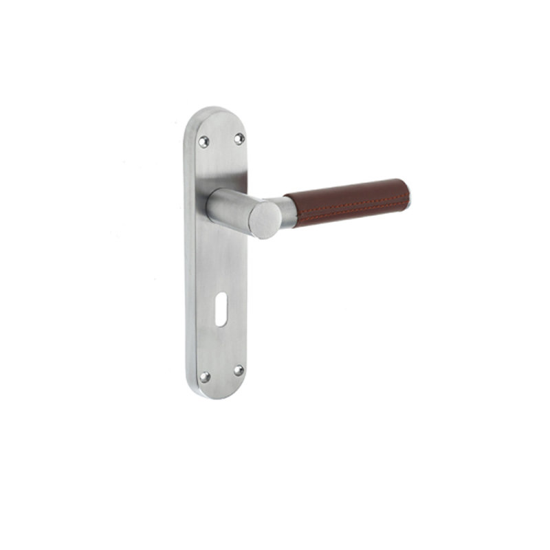 Ascot Interior Mortise Door Handle, Satin Chrome