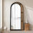 Half-Circle Solid Wood+Rattan Full Length Mirrors-841199043
