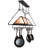 Rustic Lodge Handcrafted Rectangle Hanging Pot Rack
