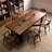 Tan Rectangular Solid Wood Butterfly Leaf  Dining Table-107659921