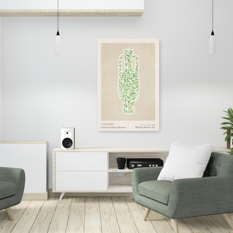 Art contemporain contemporain avec art floral abstrait, H 36 po x l 24 po