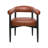 Upholstered Dining Chair Barrel Armchair With Wood Frame Side Chair-118606637