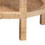 Table de bout en bois massif de rotin et d'acajou Bhagipuri avec rangement