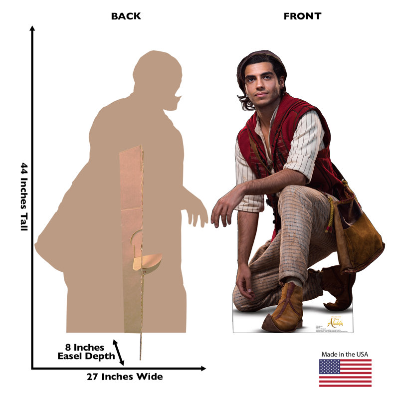 Life-Size Aladdin Disney Live Action Cardboard Stand-Up