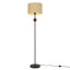 Lampe sur pied standard 59,8 "avec abat-jour tambour en tissu et interrupteur au pied