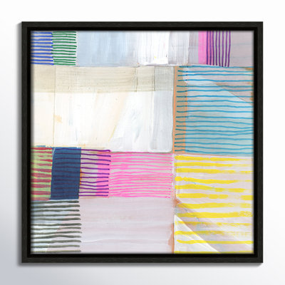 Bright Net III by Cartissi - Floater Frame Painting on Canvas