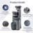 31.5" Tall Outdoor Water Fountain, Water Fountain With Led Lights, For Yard Décor
