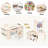 Philippe Kids Art Table & Chair Set, 3-in-1 Wooden Activity Craft Table with 2 Chairs, Large Storage Bins, Paper Roll Holder & Paint Cups, Toddler Drawing Painting Play Desk for Home Classroom Daycare-112651554