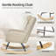 Ergonomic High Back Padded Rocking Chair with Footstool - Soft Cushion, Durable Steel Frame, Wooden Legs & Non-Slip Pads-1010481430