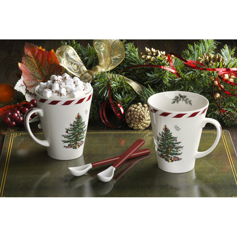 Spode Christmas Tree Peppermint Coffee Mug