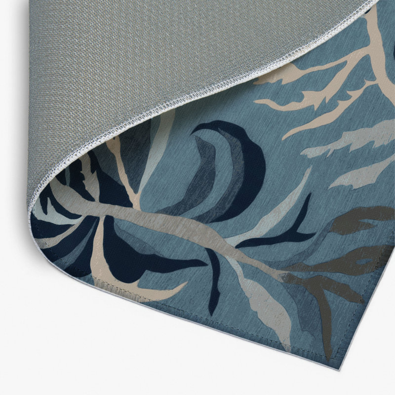 Tapis intérieur et extérieur bleu Nature, Rectangulaire 2 pi x 3 pi