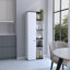 Armoire de rangement Hoyt avec cinq tablettes intérieures et extérieures-774168889