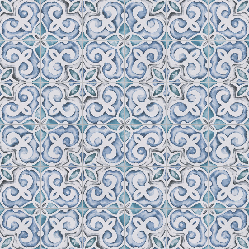 Carreau de porcelaine à motif de mur et de sol 5,75 "x 5,75" Saint Germain