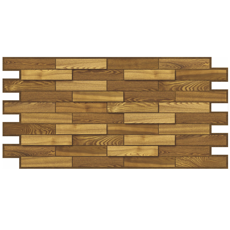 19" x 39" 3D Wall Panel, Brown