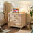 24" Wide Farmhouse Night Stand,Large End Table With 3 Drawers & Metal Handle,Dresser For Bedroom, Bed Side Table Chest Of Drawers Cabinet,Wood Nightstand For Living Room,Closet-123175608-123037900