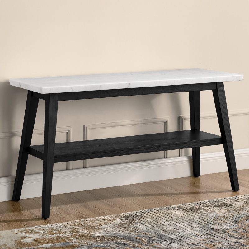 Vida White Marble Top Sofa Table