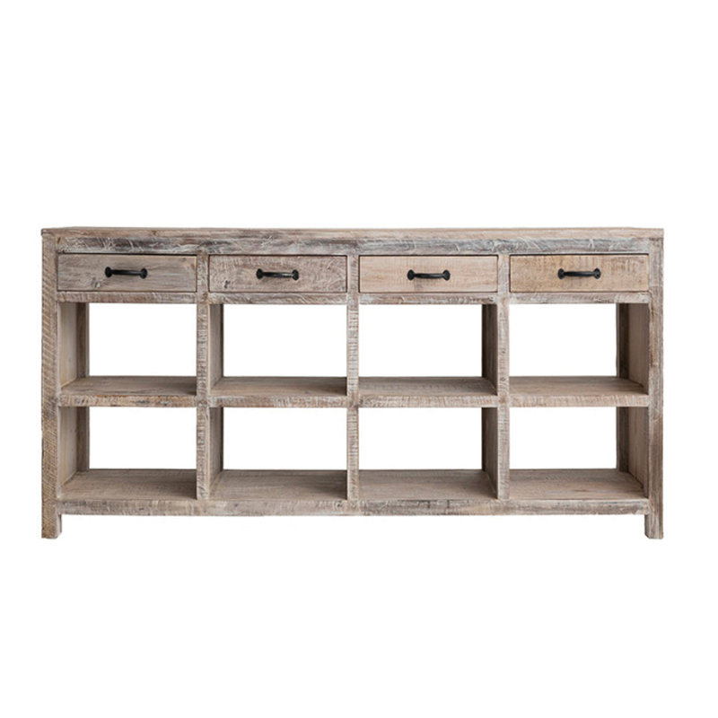 Console en bois de récupération 79 po Kailub