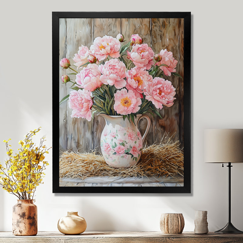Norton - impressions sur toile florales, Black, 20" H x 12" W, Reproduction encadrée d'une seule photo