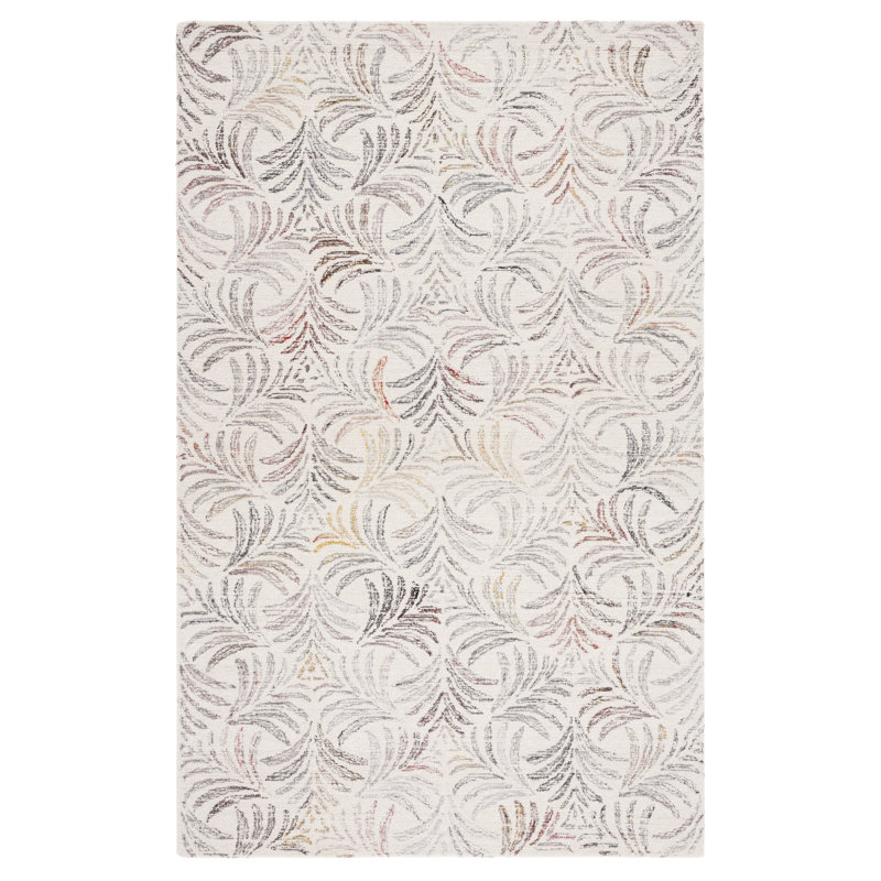 Jardin Hand Tufted Performance Floral Rug, Rectangle 4' x 6'