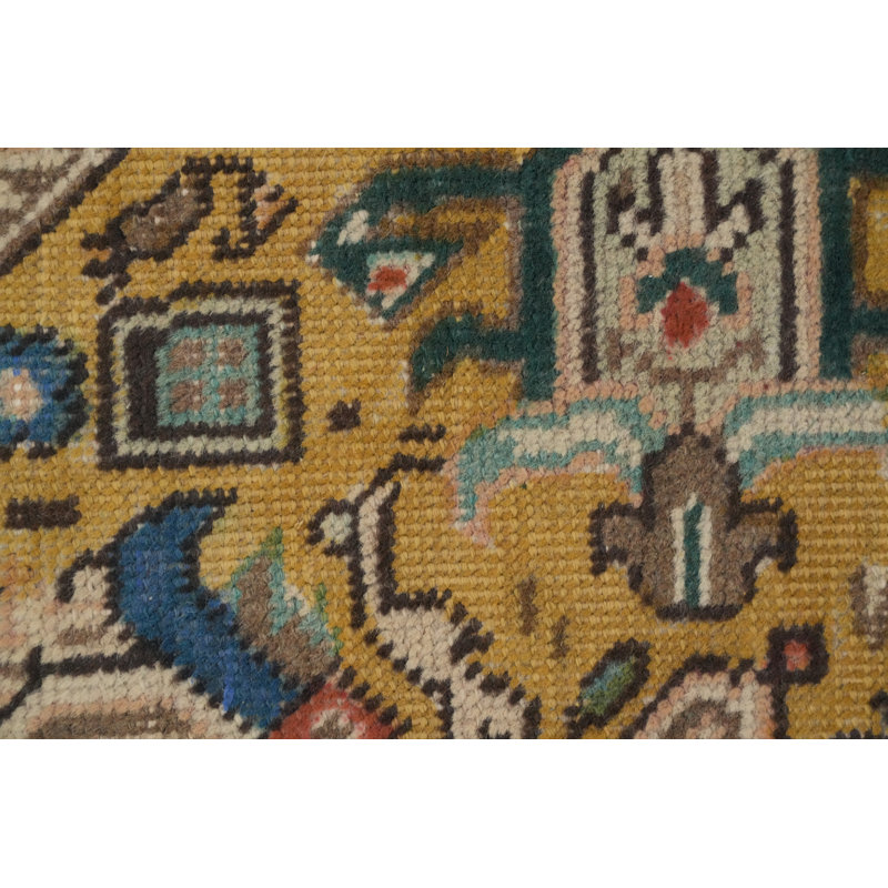 Handcrafted Wool Traditional Area Rug 7x10