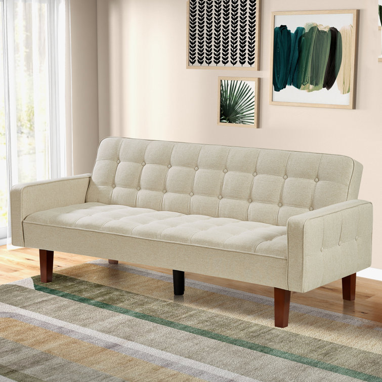 Montevia 73.62" Sofa Bed Couch, Loveseat Sleeper Futon Convertible Sofa for Living Room