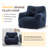 Soft Teddy Fabric Bean Bag Chair-808336738