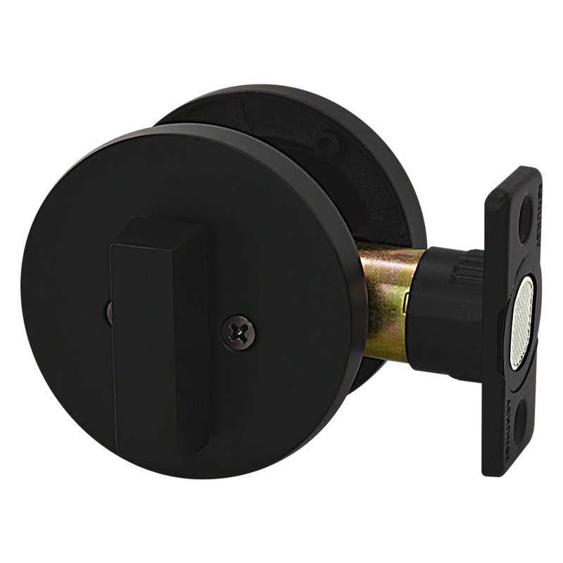 Single Cylinder Deadbolt, Matte Black