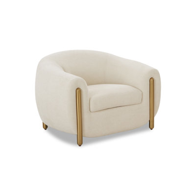 Lina Cream Performance Linen Accent Chair