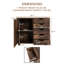 Classeur à 5 tiroirs avec roulettes - Armoire de rangement en bois et commode à tiroirs pour documents, fournitures et vêtements-1701200567