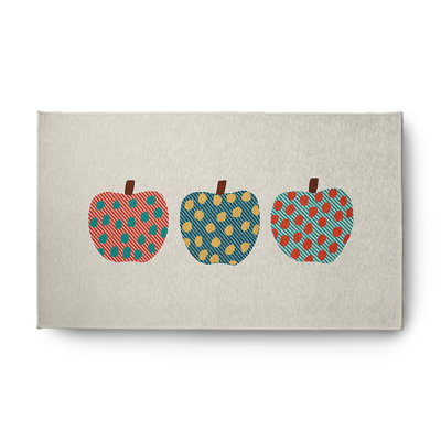 Tapis en chenille à motif d'automne Little Pumpkins CRHGN712BL38