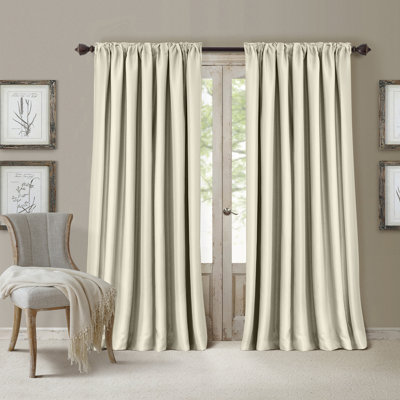 Ardmore Polyester Room Darkening Single Curtain Panel Single Panel