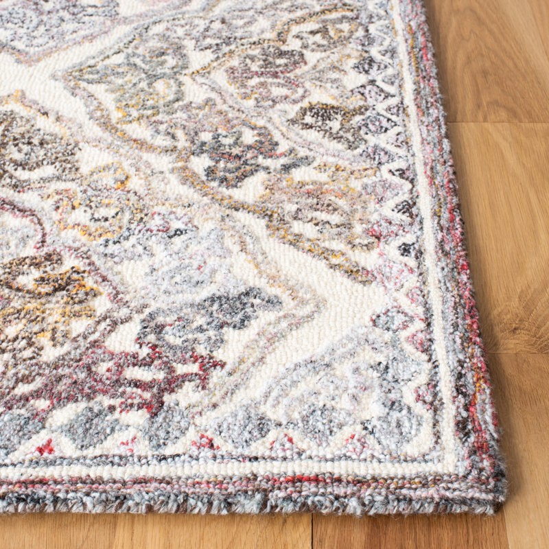 Tapis oriental performance Micro-Loop touffeté à la main, Rectangle 9 pi x 12 pi