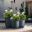 Ensemble de pots à fleurs en béton 3 pièces Keyondria-1927031374