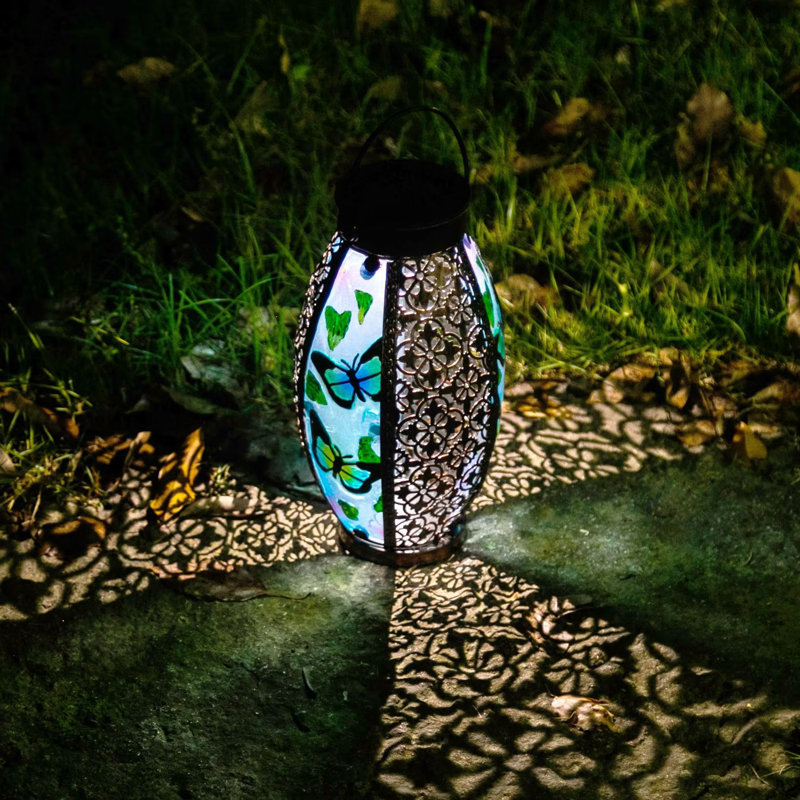 9.45'' Solar Powered Outdoor Lantern