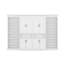 Lit double escamotable avec rangement, armoire escamotable dissimulée avec deux armoires de rangement coulissantes, deux tablettes latérales à 6 niveaux-1658389498