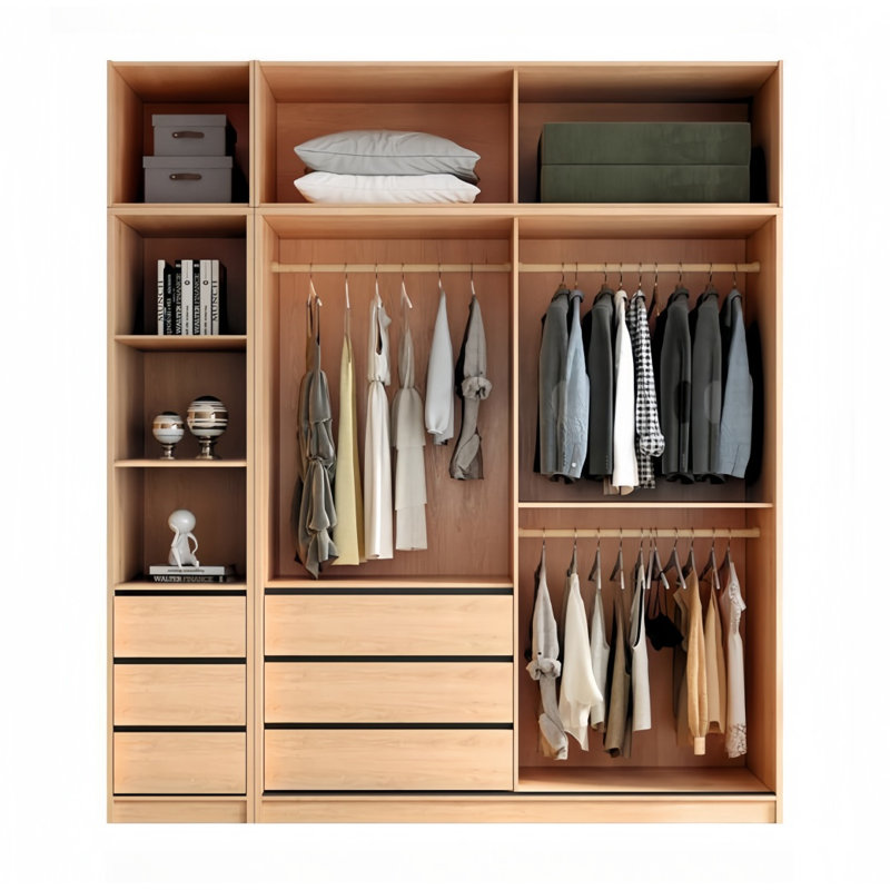 Garde-robe moderne et simple, H 82,68 po x l 78,74 po x P 23,62 po