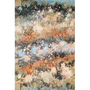 "Frameless", peinture à l'huile sur toile Elementum - 31 po x 47 po
