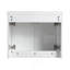 Meuble-lavabo 60 po avec lavabo en résine, portes à fermeture en douceur et armoire à 1 côté, montage flottant, blanc brillant, contreplaqué - 24 po x 2 + 12 po