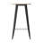 Greory Round Commercial Indoor/Outdoor Poly Bar Top Restaurant Table with Steel Frame-2030712419-2030712420
