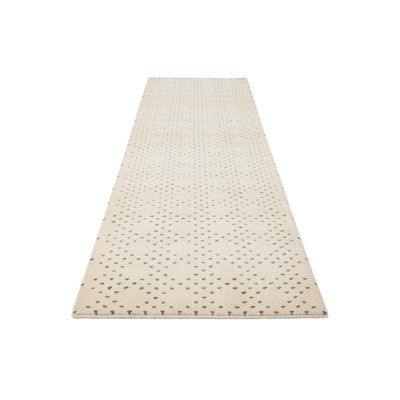 Tapis de couloir beige Judy